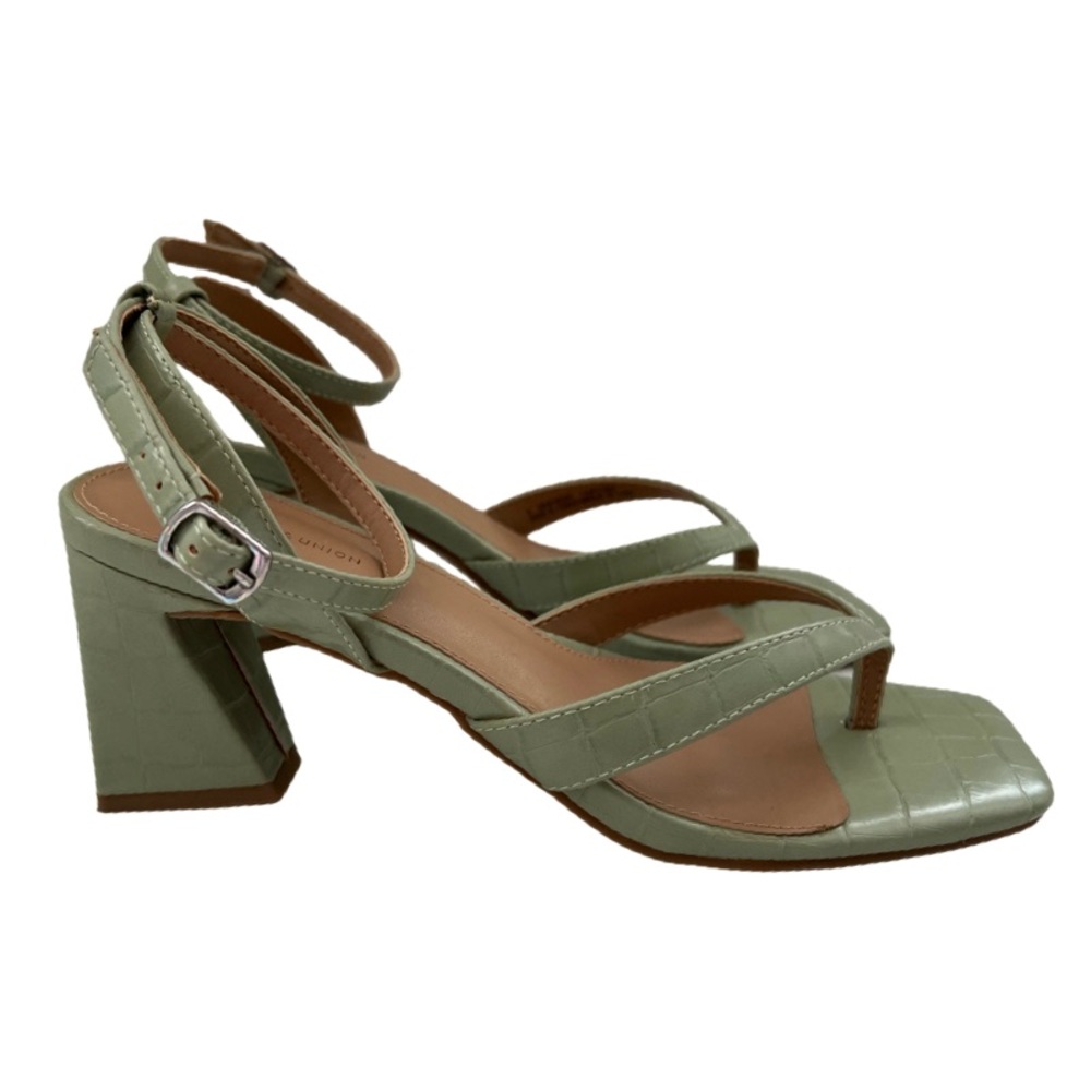14th & Union - Layla Block Heel Sandal - Green - Size 9